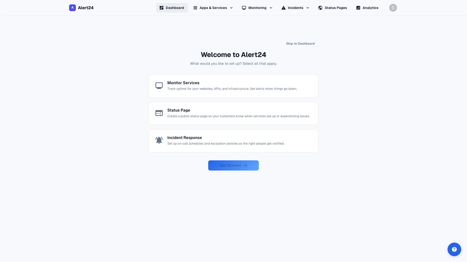 Create organization step